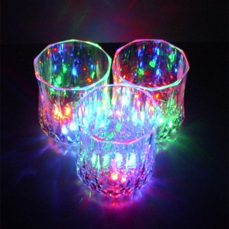 LED Wine Champagne flute''s Light Up Glasses LED Liquid Activated