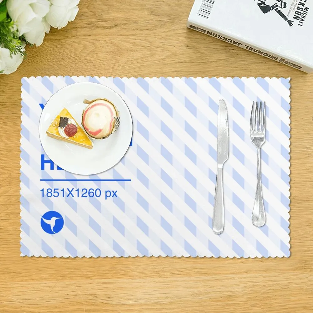 4pcs 12x18in Grease Resistant Insulated Placemats