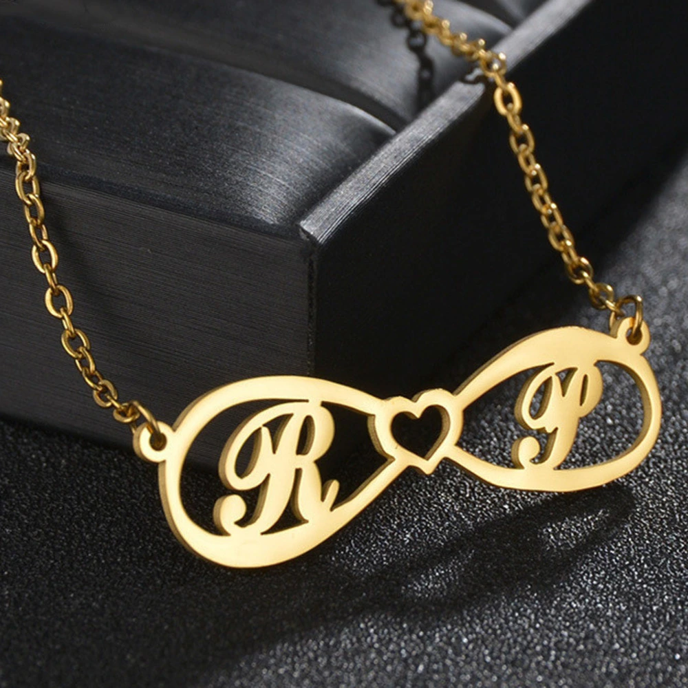 Stainless Steel Infinity Symbol Name Necklace Women