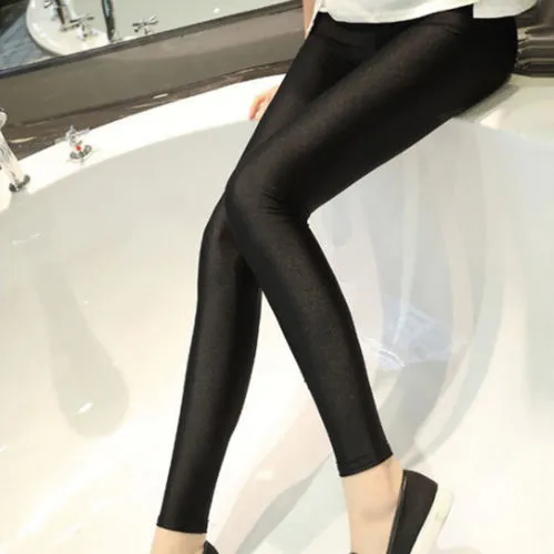 Women's Leggings Solid Color Slim High Waist Comfortable Breathable High Stretch Pencil Pants