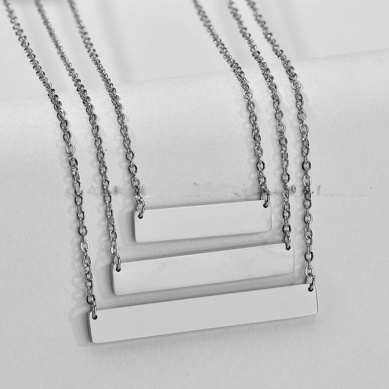 Stainless Steel Simple Glossy Long Necklace