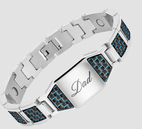 Carbon Fiber Titanium Steel Stainless Steel Bracelet Magnet Bracelet