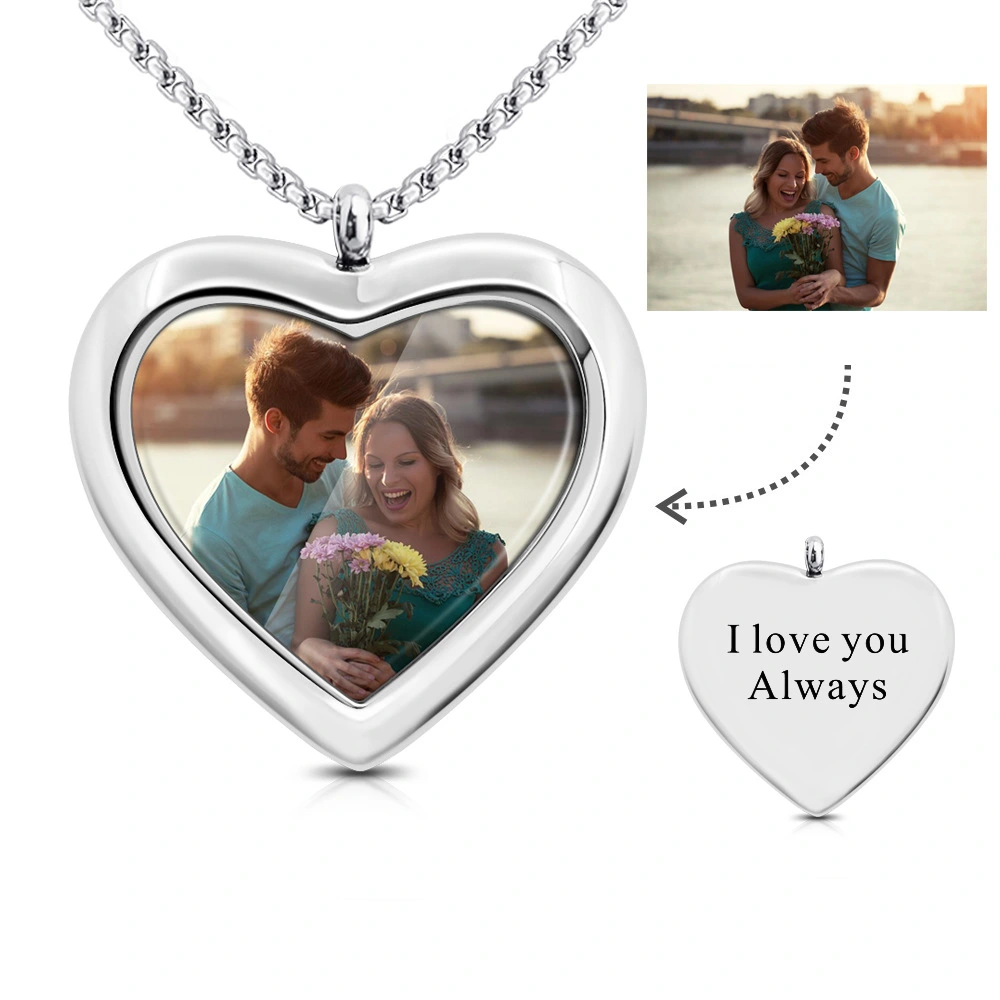 DIY Private Custom Memory Photo Frame Necklace