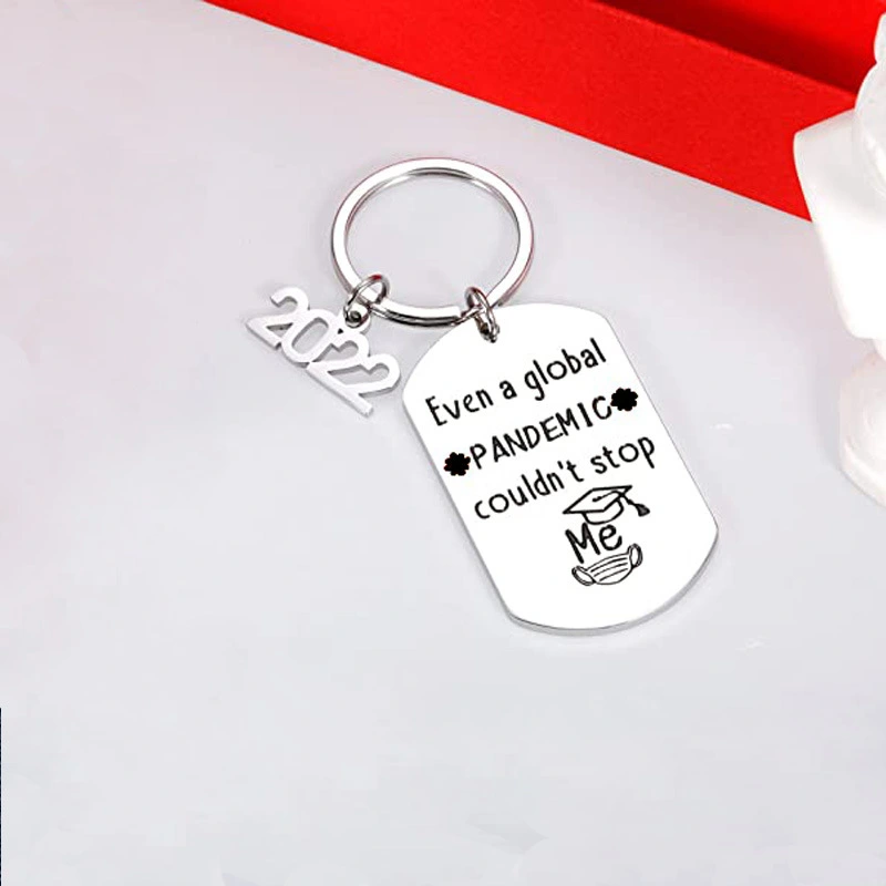 Couldn't Stop Me Stainless Steel Military Lettering Key Ring