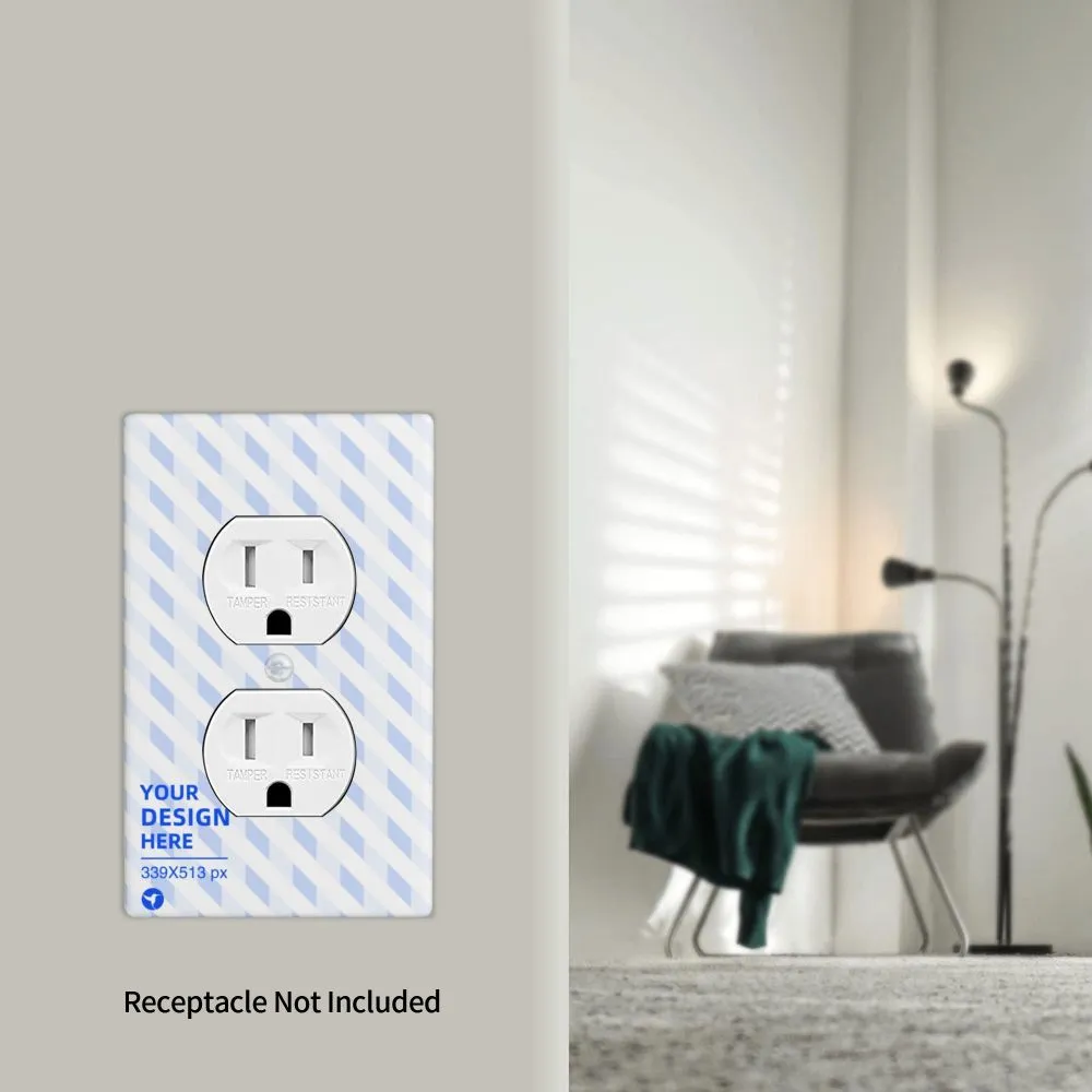 Dust-proof And Heat-resistant Duplex Socket Decorative Wall Plate