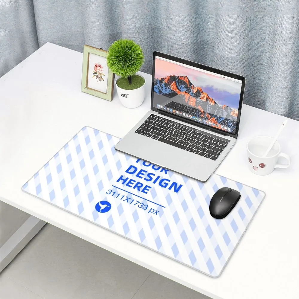 16x29.5in Horizontal Oversized Rubber Mouse Pad