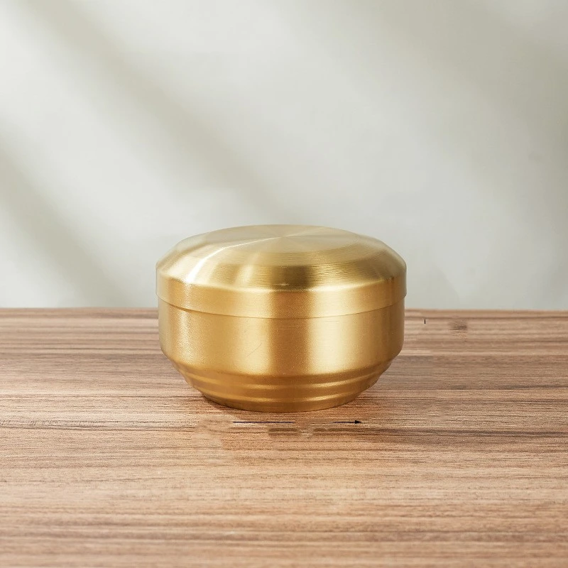 Stainless Steel Bowl Golden Tape Tureen Children's Bowl Household