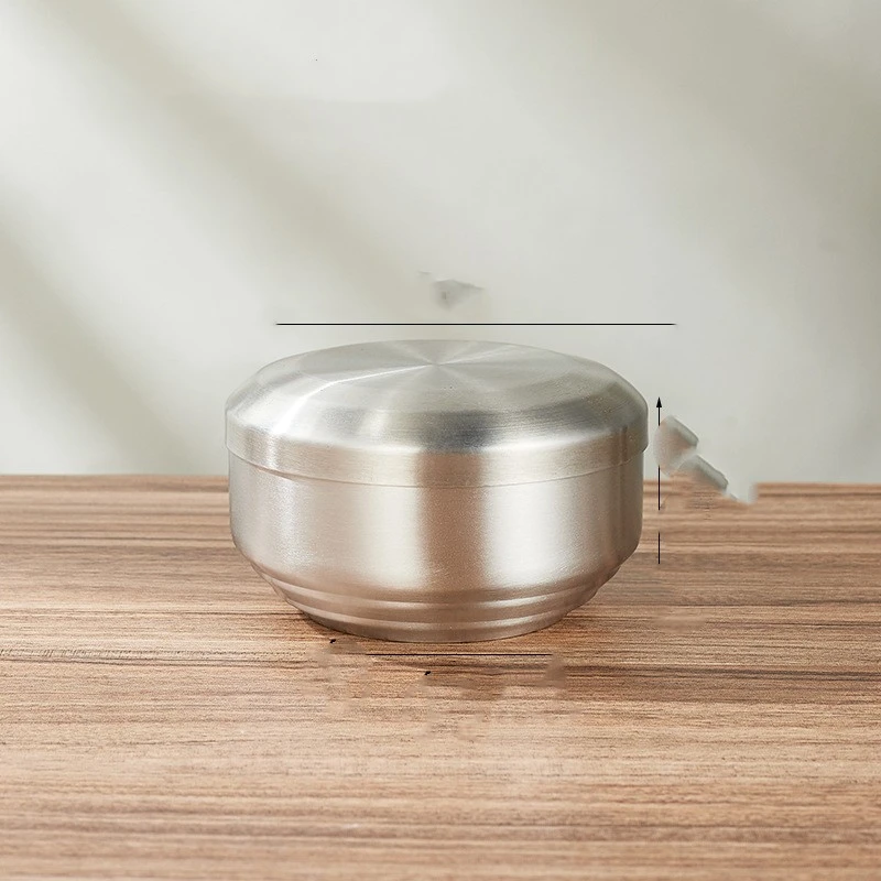 Stainless Steel Bowl Golden Tape Tureen Children's Bowl Household