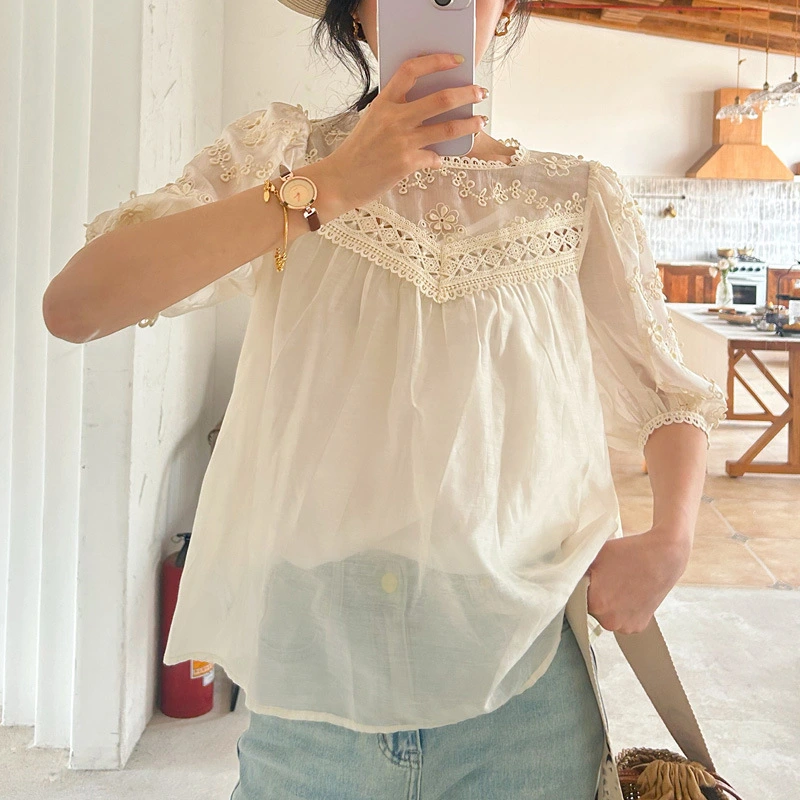 French Style Temperament Lady Socialite Style Blouse