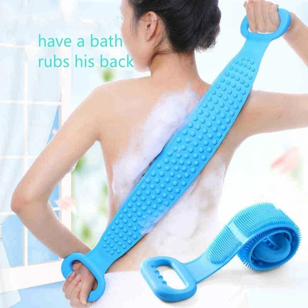 New Silicone Bath Brush Soft Scrubber Skin Massage Brush Feet Rubbing Body Brush for Back Exfoliation Brushes Bathroom Accessories