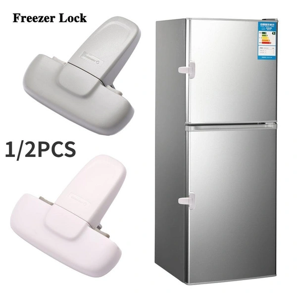 1/2 Pcs Home Refrigerator Lock Fridge Freezer Door Catch Lock Toddler Kids Child Cabinet Safety Lock