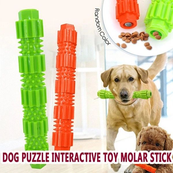 Dog Toy Bite-resistant Molar Bar Pet Dog Puppy Puzzle Interactive Training Bite Toy Can Put Dog Snacks