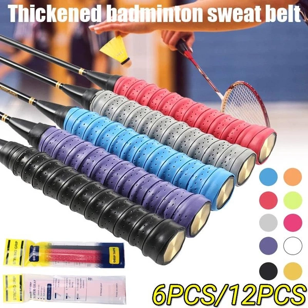 Tennis Racket Grip Tape with Damping Ridges, Absorb Sweat Stretchy Badminton Handle Tape Non-Slip Overgrip for Tennis Racquet Badminton Racquet