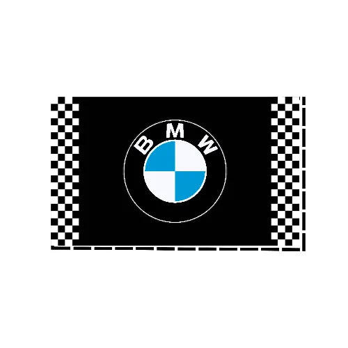 #10 bmw black flag 3x5ft