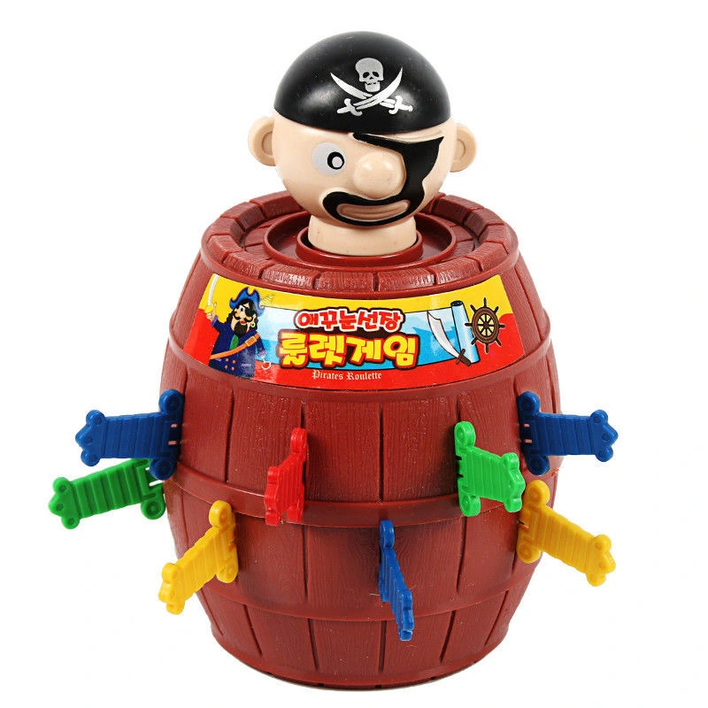 Pop-Up Pirate New Toy Jumping Scare Stimulate Random Game Barrel for Kids Game Toy Christmas Gift