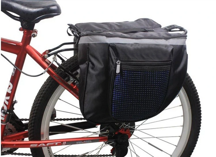 Waterproof Bicycle Back Seat Rack Side Packages Double Pannier Bag