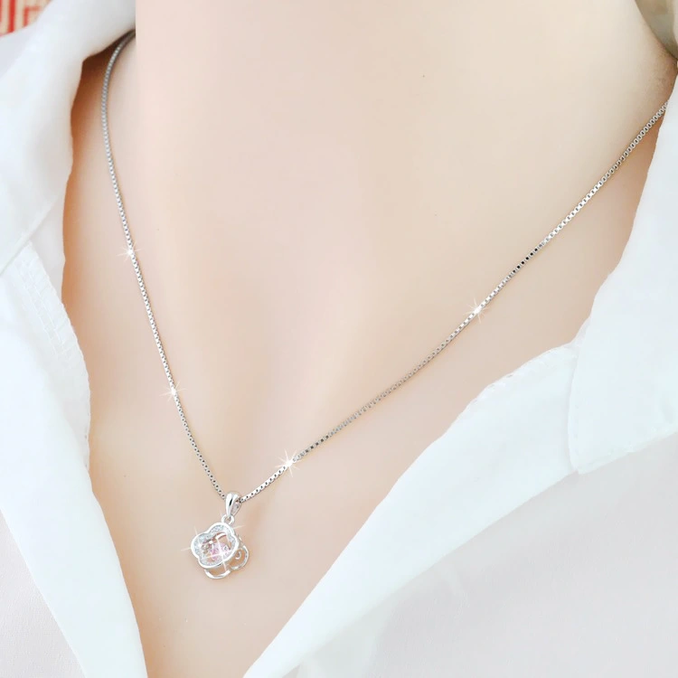 925 Sterling Silver Clover Necklace For Women
