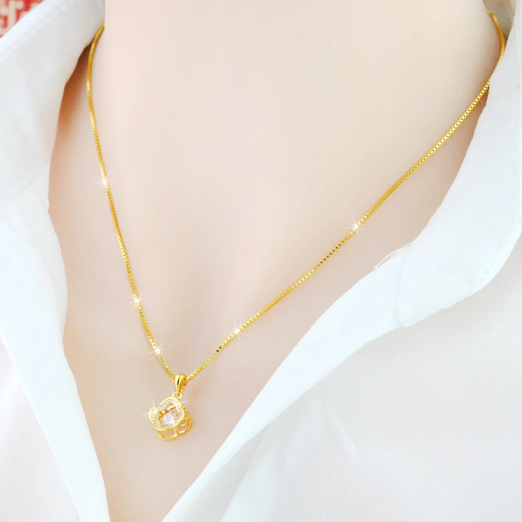 925 Sterling Silver Clover Necklace For Women