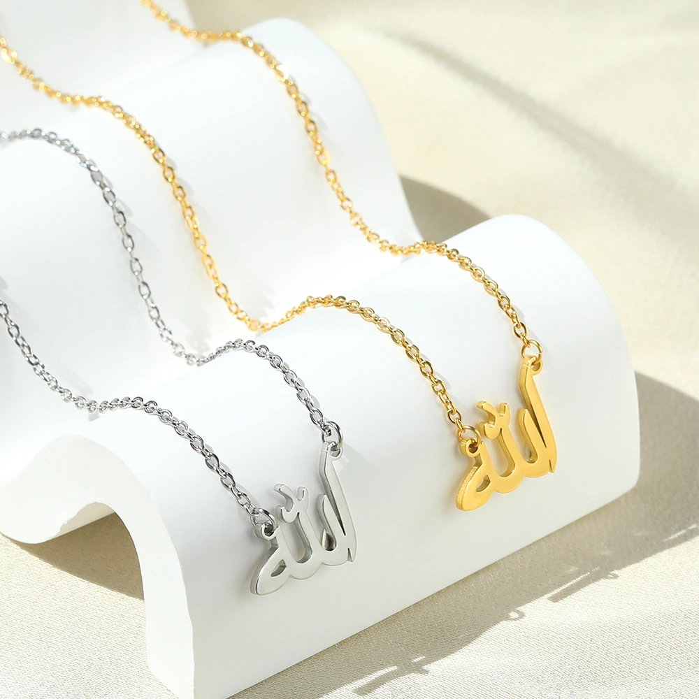 Stainless Steel Gold Plated Personality Retro Men's And Women's Necklaces