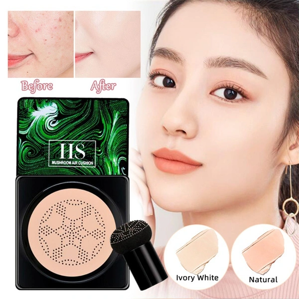 Flawless Mushroom Head Air Cushion CC Cream Concealer BB Foundation Whitening Air Cushion Makeup Cosmetic Brighten Face Base Tone