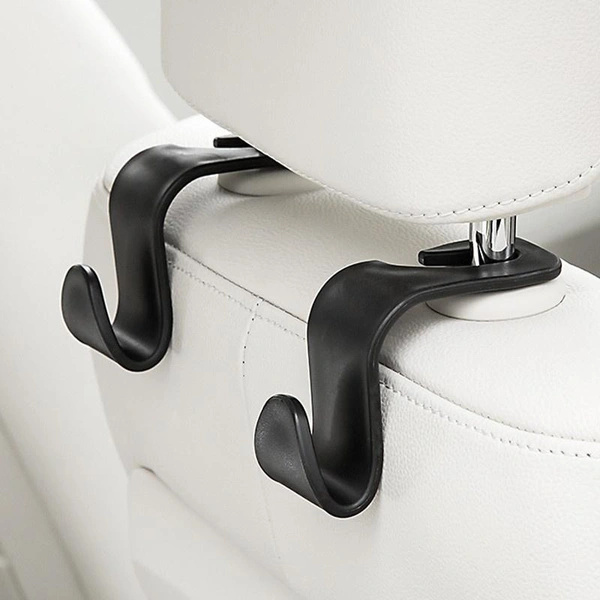 2/4Pcs Multi-function Car Vehicle Back Seat Hook Rear Headrest Organizer Hanger Storage Hook for Groceries Bag Handbag Umbrellas Car Accessories