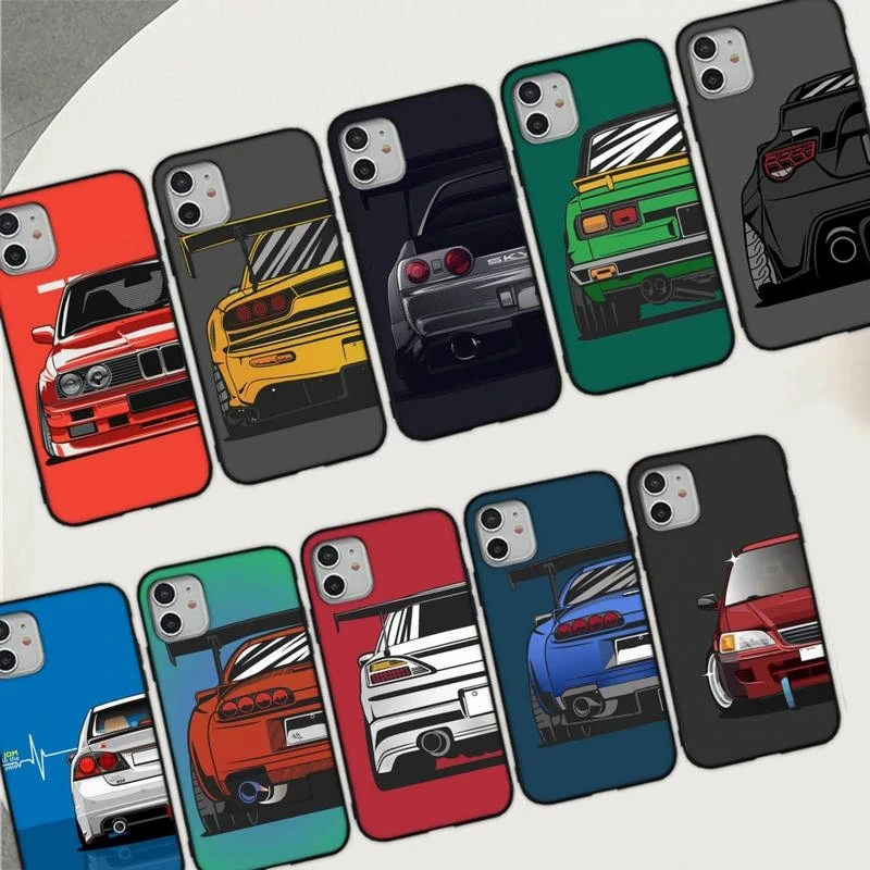 Japanese Cartoon Comic Sports Car Phone Case