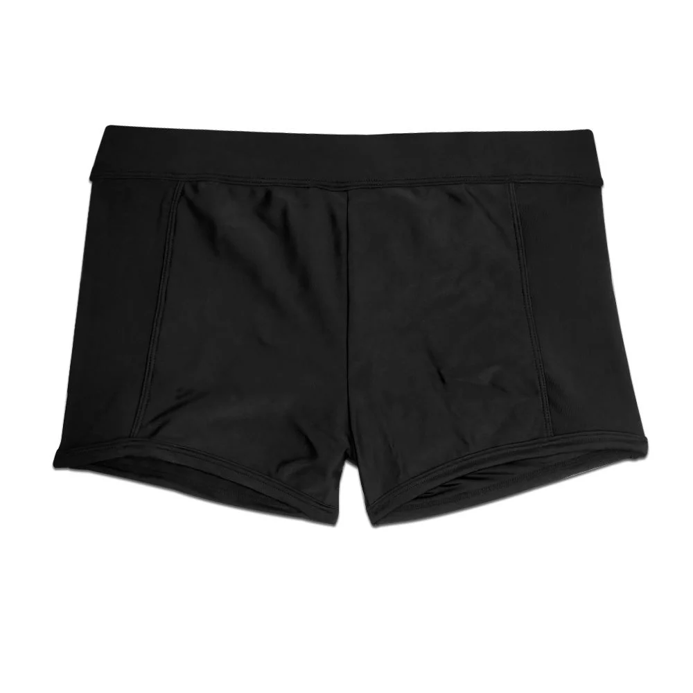 Mesh Stitching Boxer Swimming Trunks