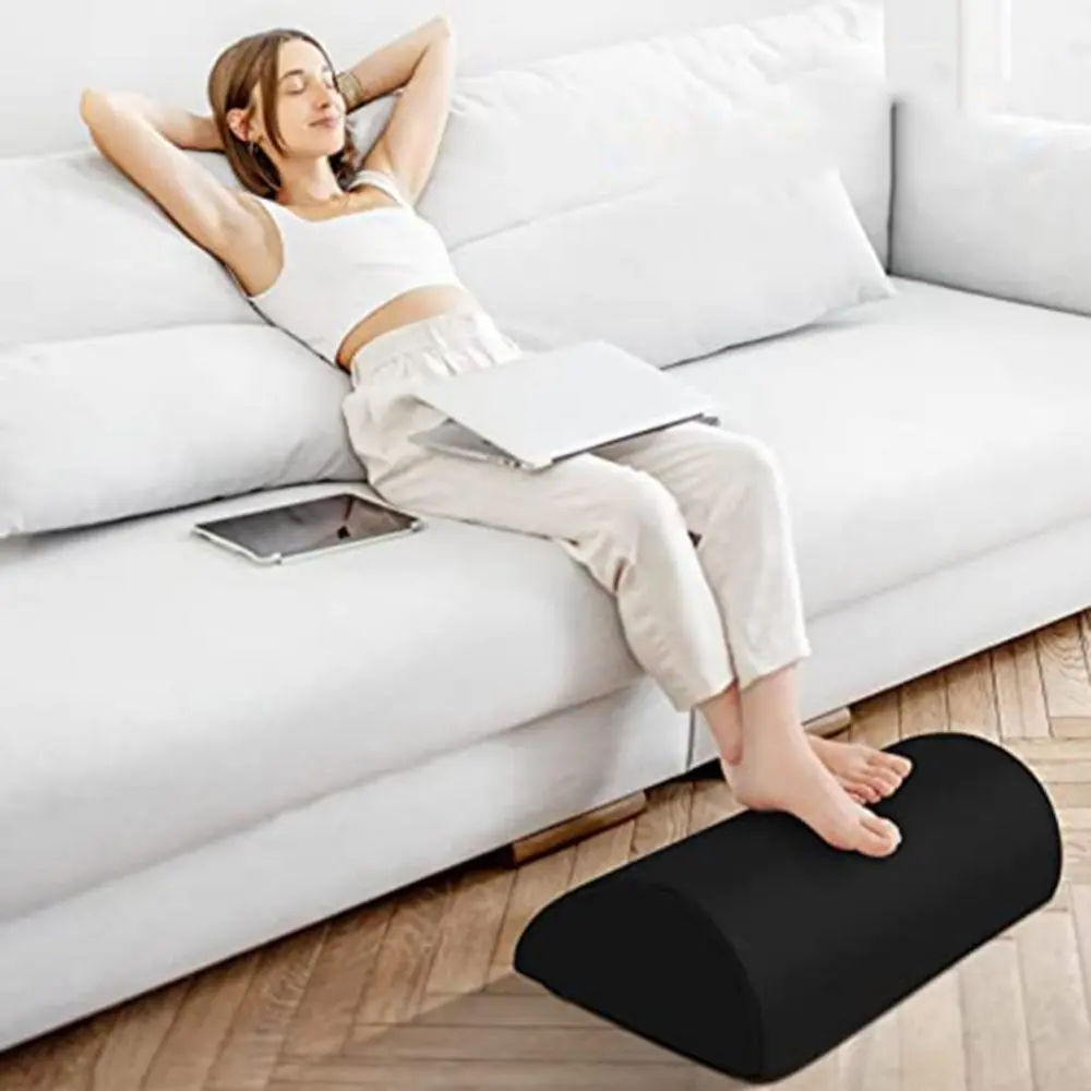 Office Sponge Rest Foot Pillow Memory Foam Non-slip Semicircle