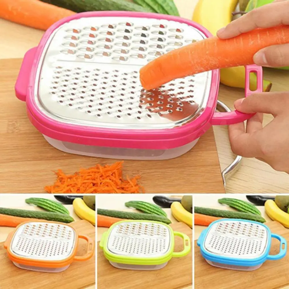 1pcs Creative Vegetable Carrot Grater Slicer Shredder With Container Kitchen Tools