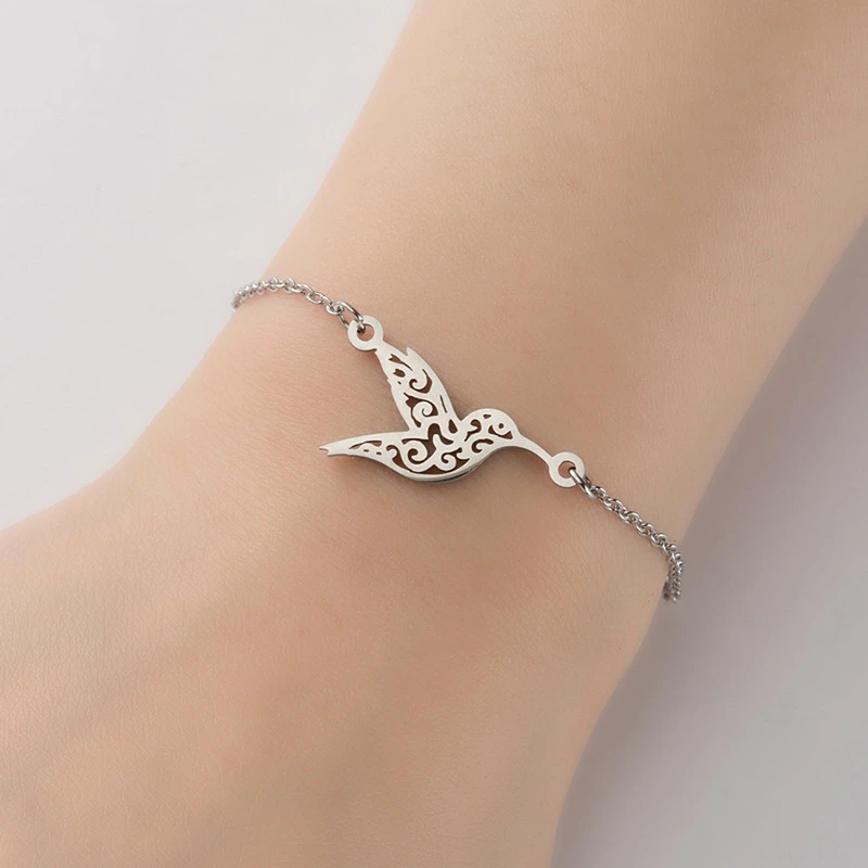 Sterling Silver Hummingbird Bracelet