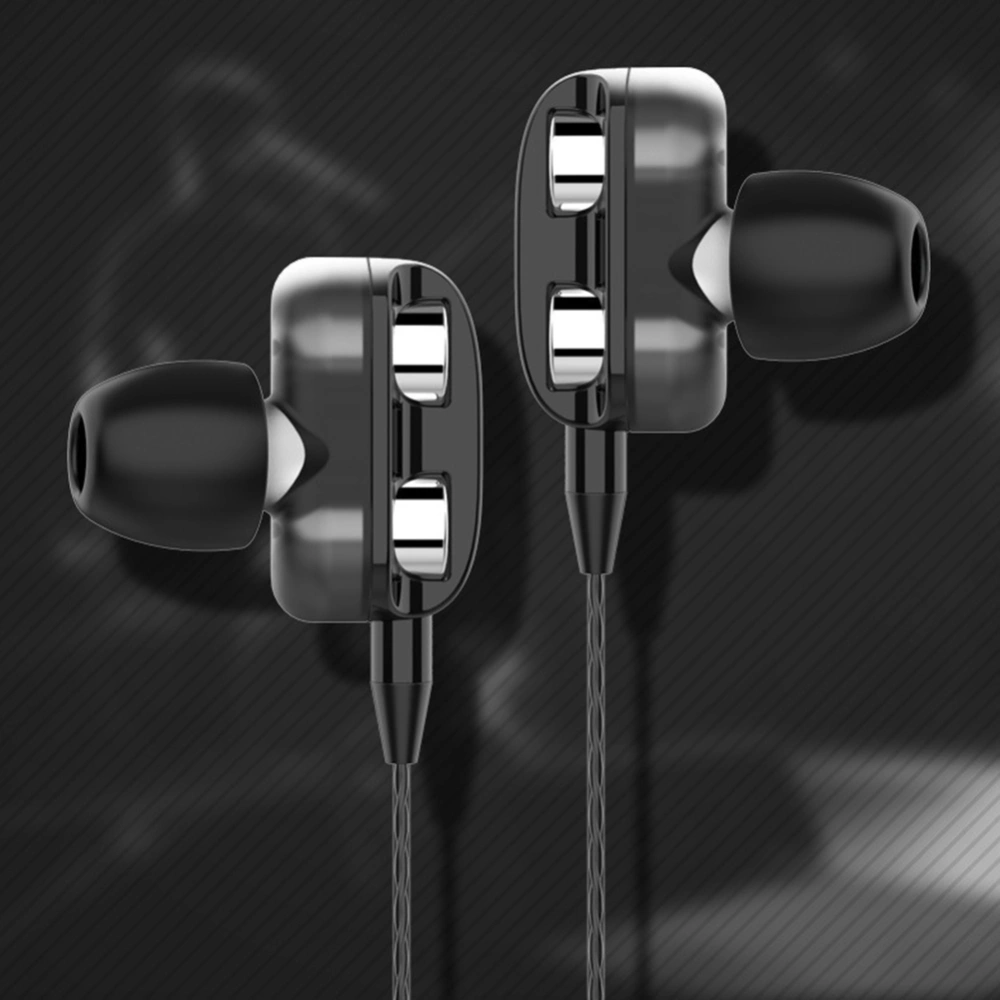 HiFi Heavy Bass Stereo Sports Earbuds Wired In-ear Earphones with Microphone