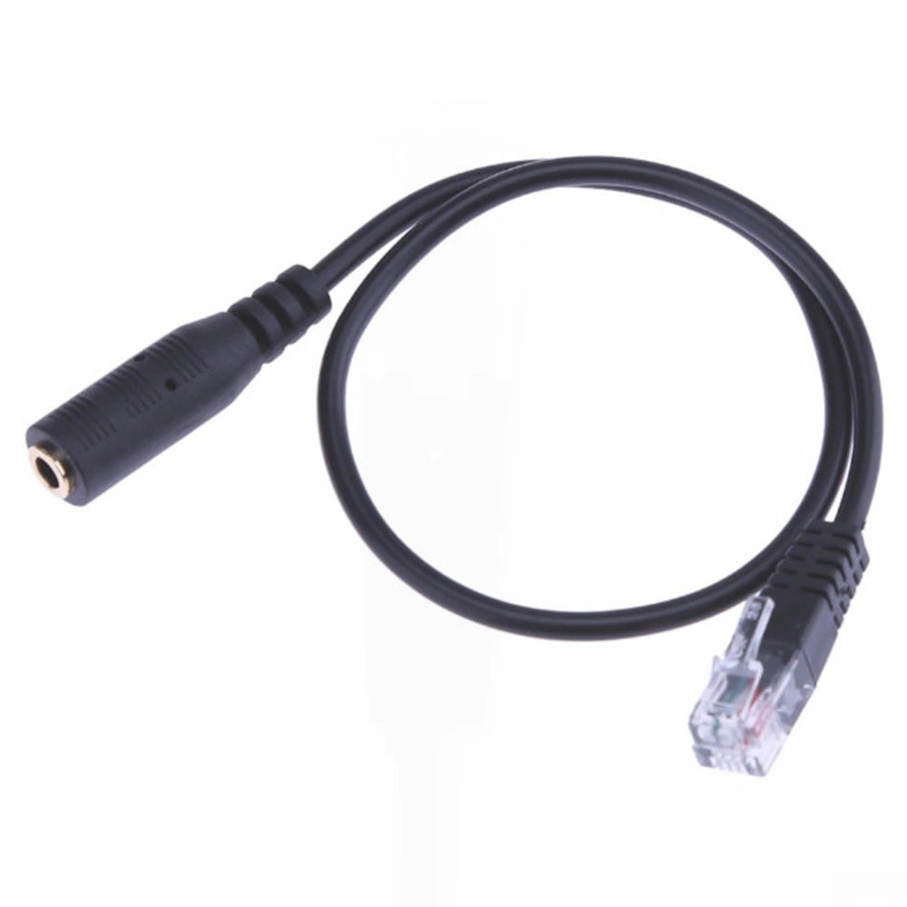 20cm 3.5mm OMTP Smartphone Headset to 4P4C RJ9/RJ10 Phone Adapter Cable Cord