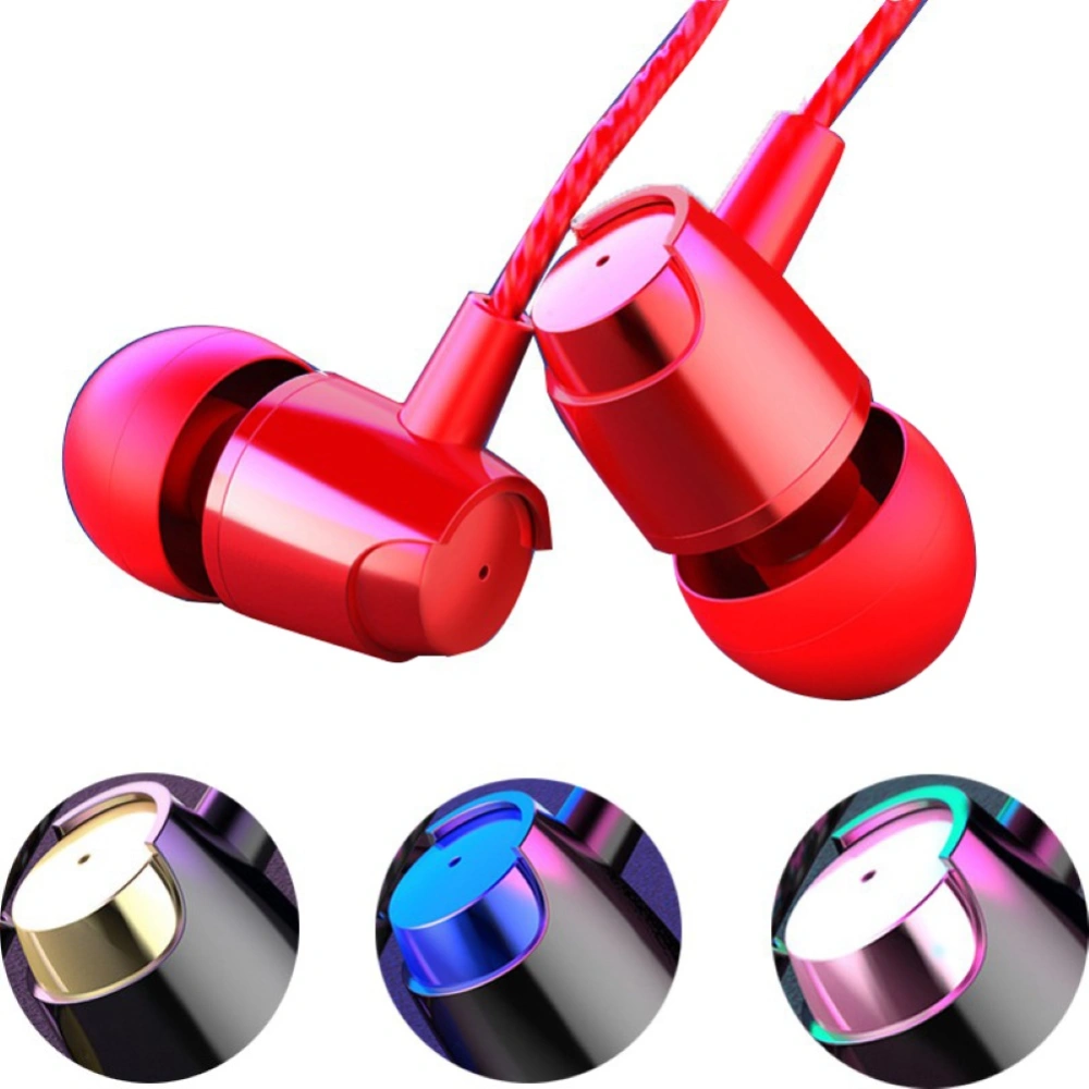 3.5mm Universal In-ear Wired Earphone Bass Headphone with Mic for Phone Tablet