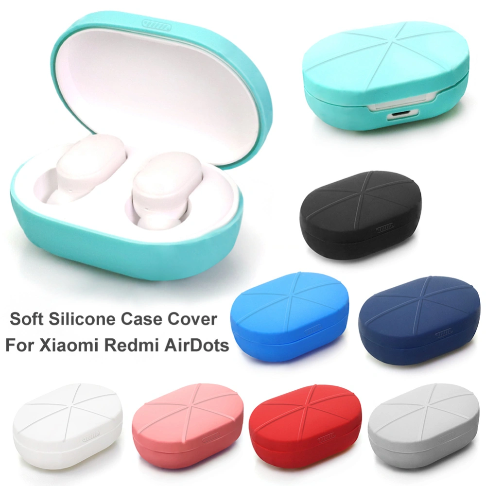 Soft Silicone Bluetooth-compatible Earphone Protective Case Cover for Xiaomi Redmi AirDots