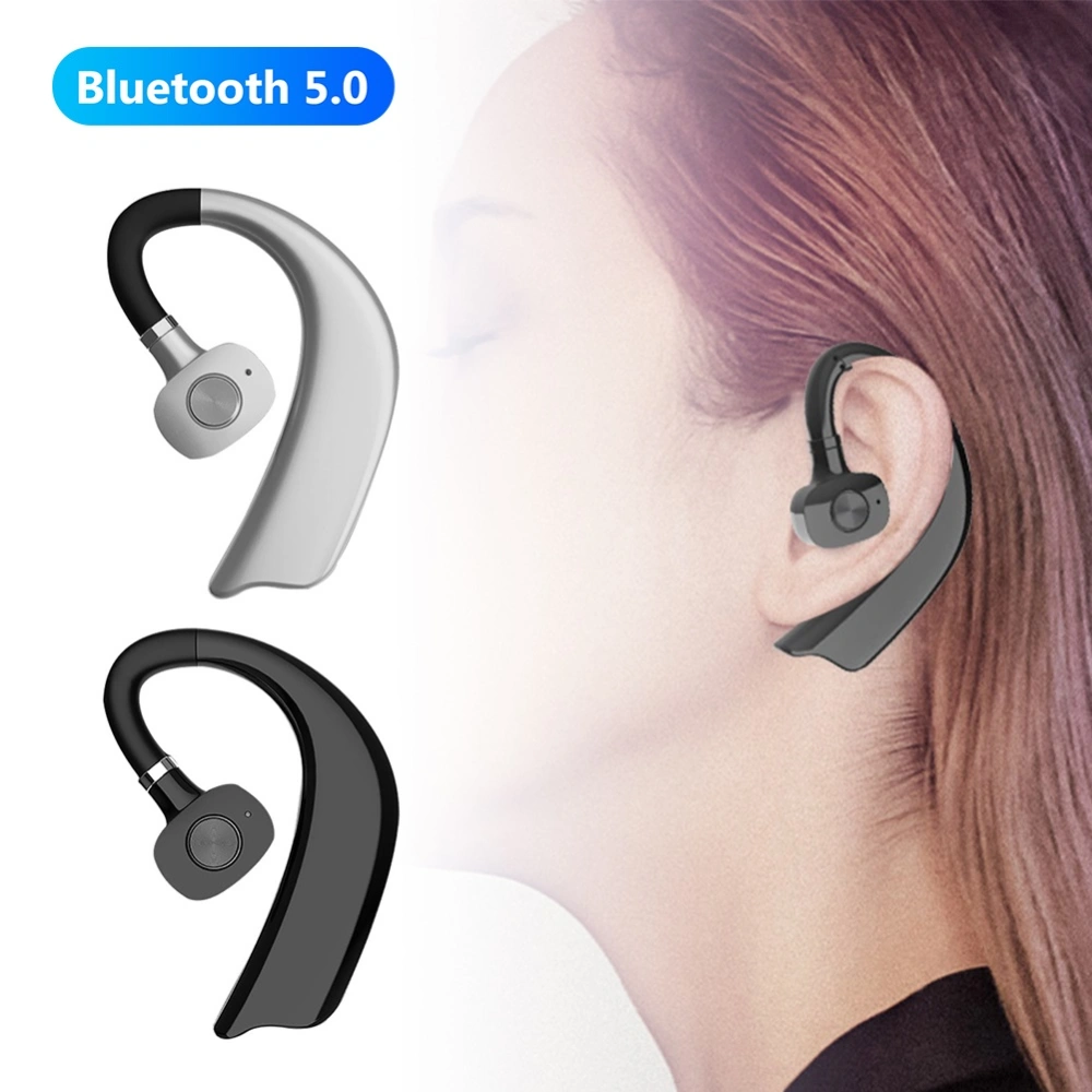 1Pc Ear Hook Wireless Bluetooth-compatible 5.0 Stereo Earphone Hands-free Business Headset