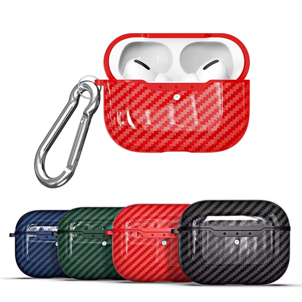 Stylish Carbon Fiber Shockproof Earphone Case Protective Cover for Air-Pods Pro