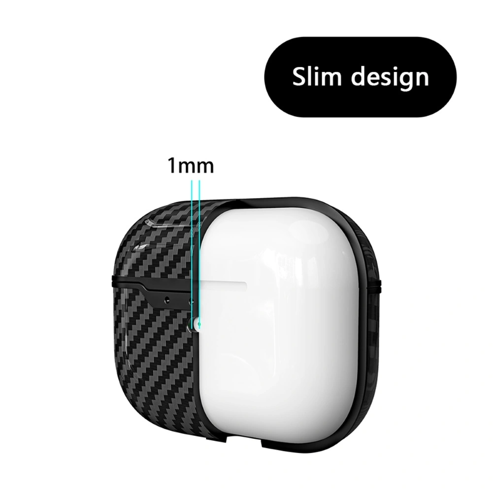 Stylish Carbon Fiber Shockproof Earphone Case Protective Cover for Air-Pods Pro