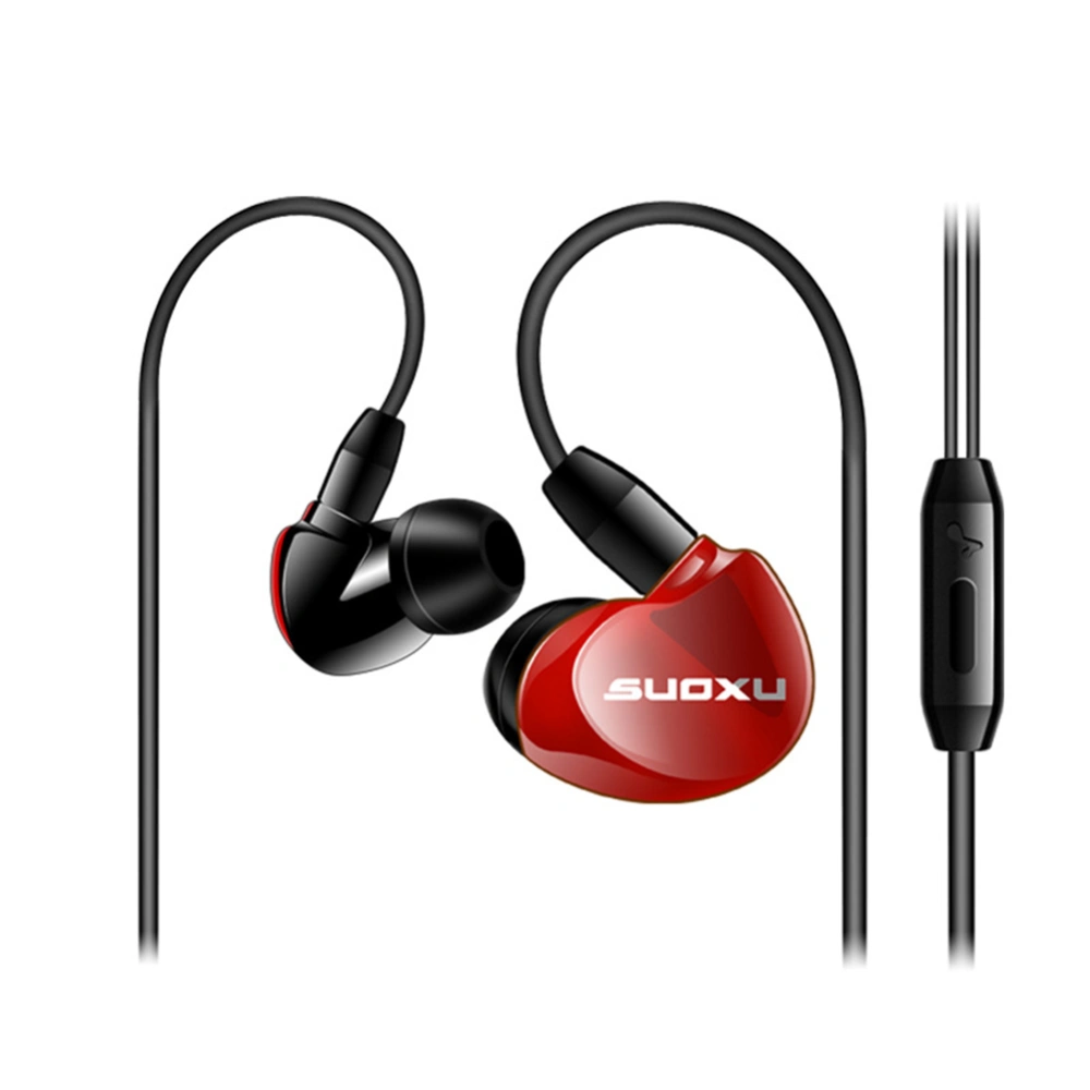 SX538 Universal Heavy Bass HiFi In-Ear Wired Earphone Sports Headset with Mic