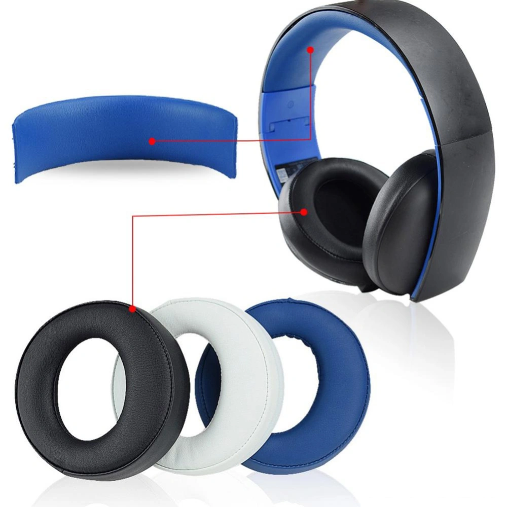 1 Pair Earpads Earmuff for Sony-PS3 for PS4 7.1 Wireless Headset for CECHYA-0083