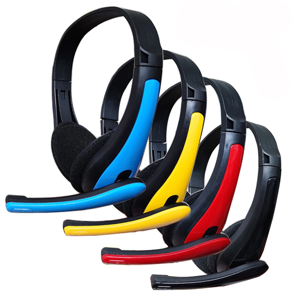 3.5mm Wired Stereo Gaming Headset Noise Canceling Lightweight Headphone with Mic