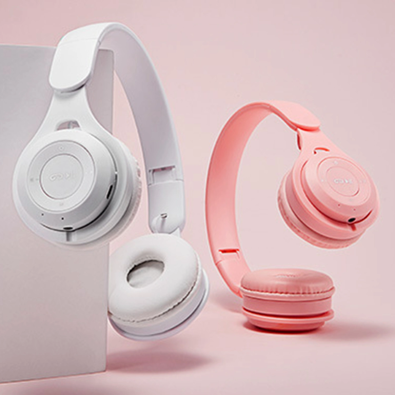 M6 Wireless Foldable Headset Macarons Heavy Bass Bluetooth-compatible Gaming Headphone