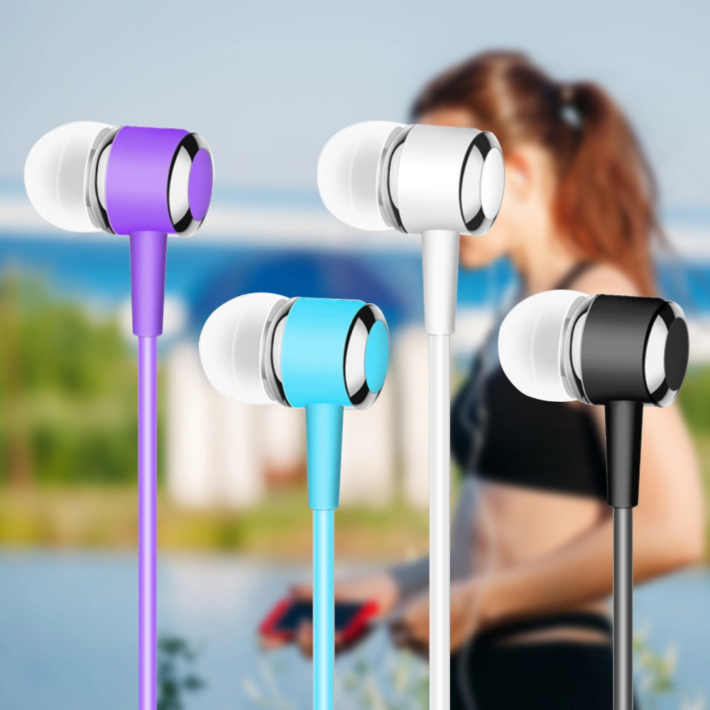 Sweatproof Wired Earphone with 3.5mm Audio Jack Stereo High-Definition Sound