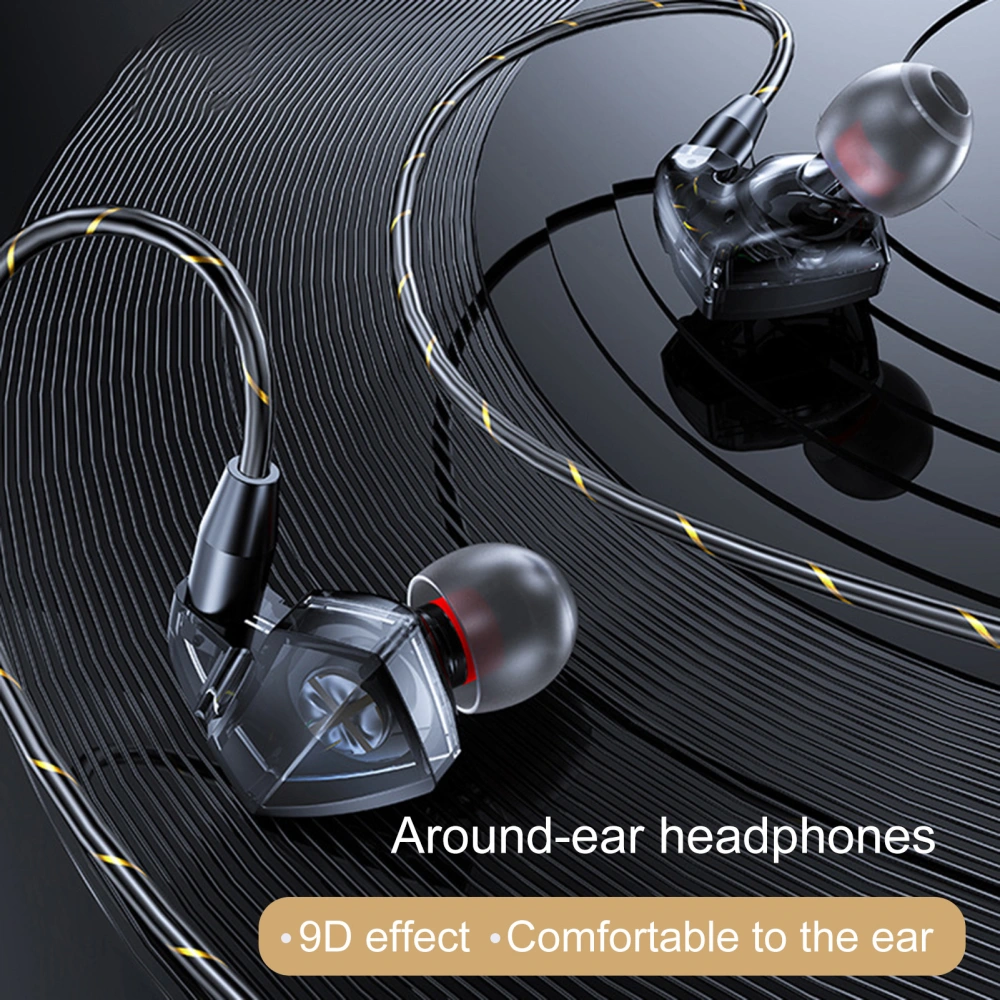 In-ear Subwoofer Noise Reduction Sports Headset with Mic Hifi Music Earplug