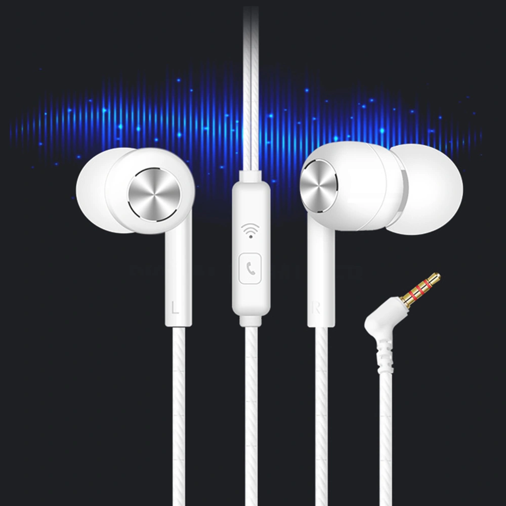 S32 Universal 3.5mm L-shaped Plug Wired Earphone for Phone