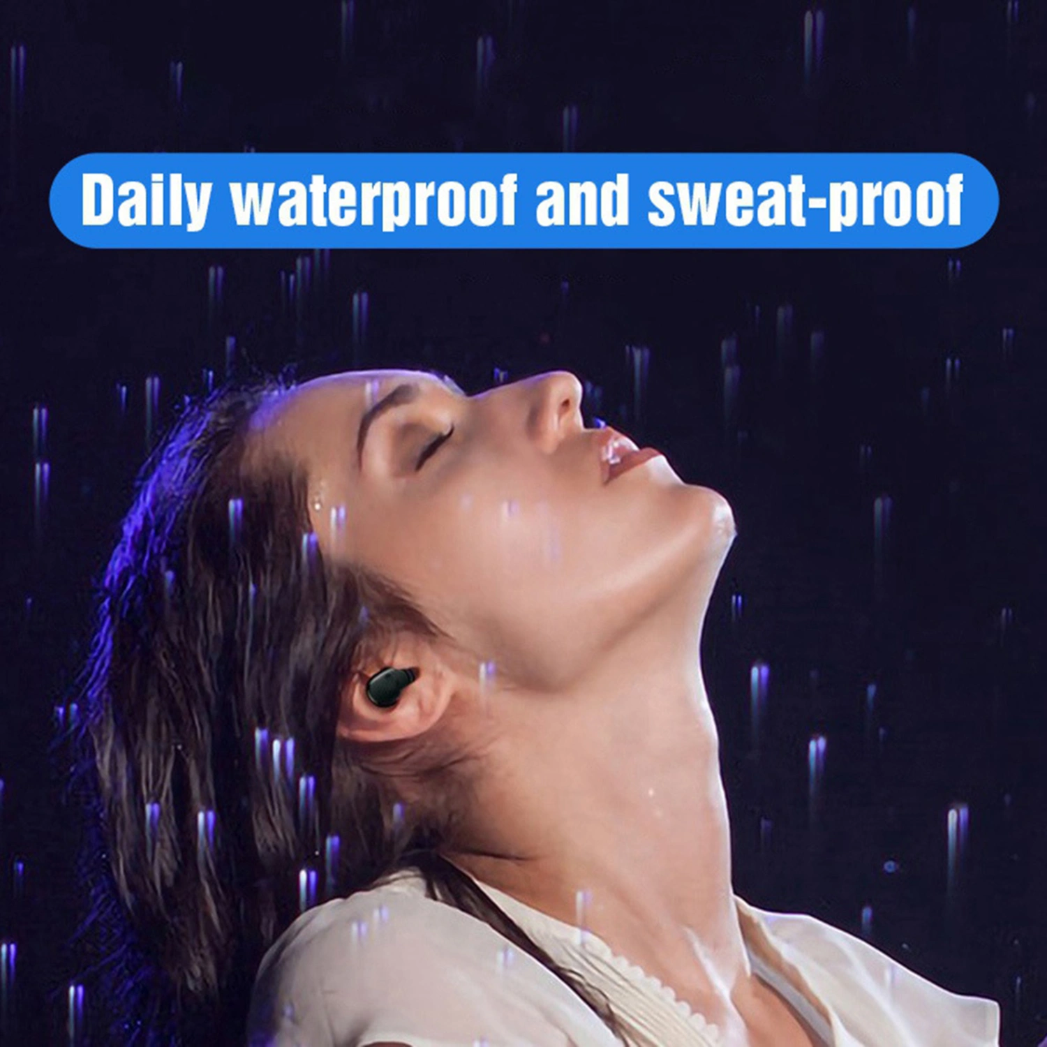 TWS Ear Plugs Waterproof Mini Simple Music Earphone for Sport