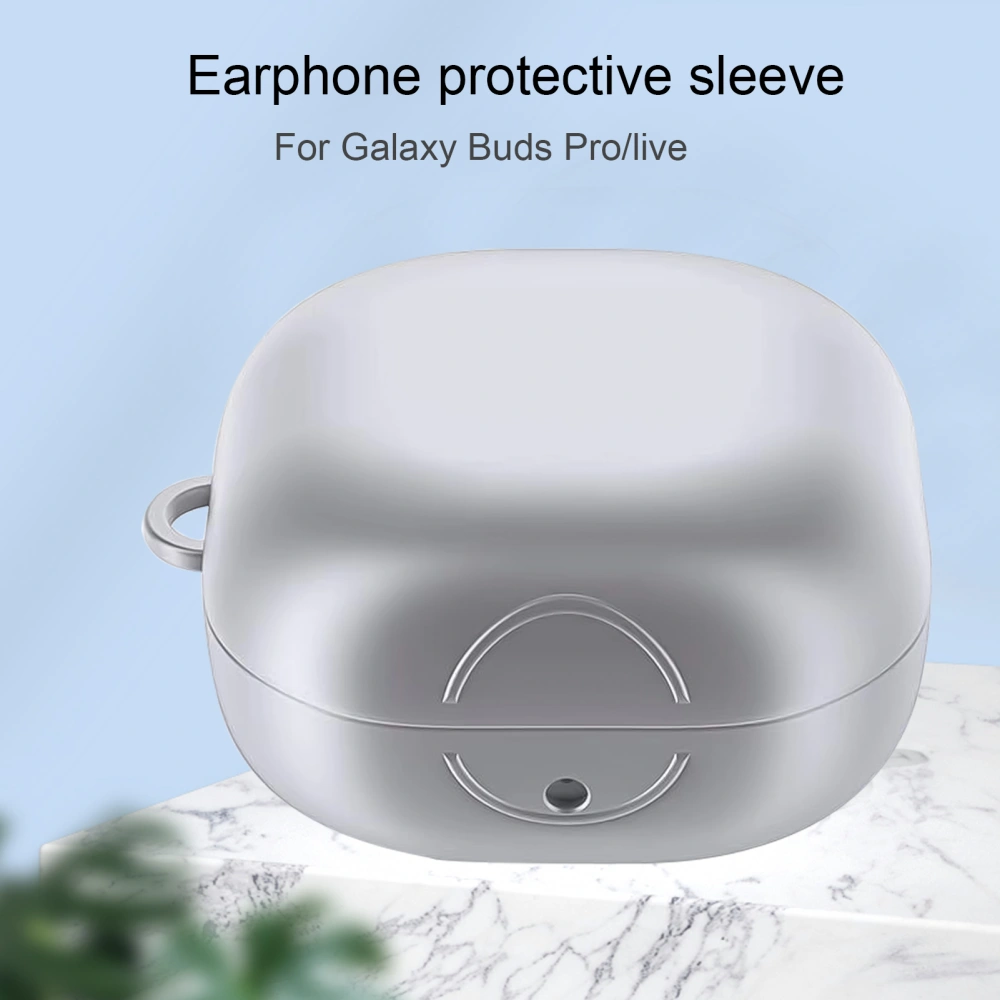 Dustproof Anti-falling Soft TPU Earphone Case with Buckle for Samsung Galaxy Buds Pro/Live