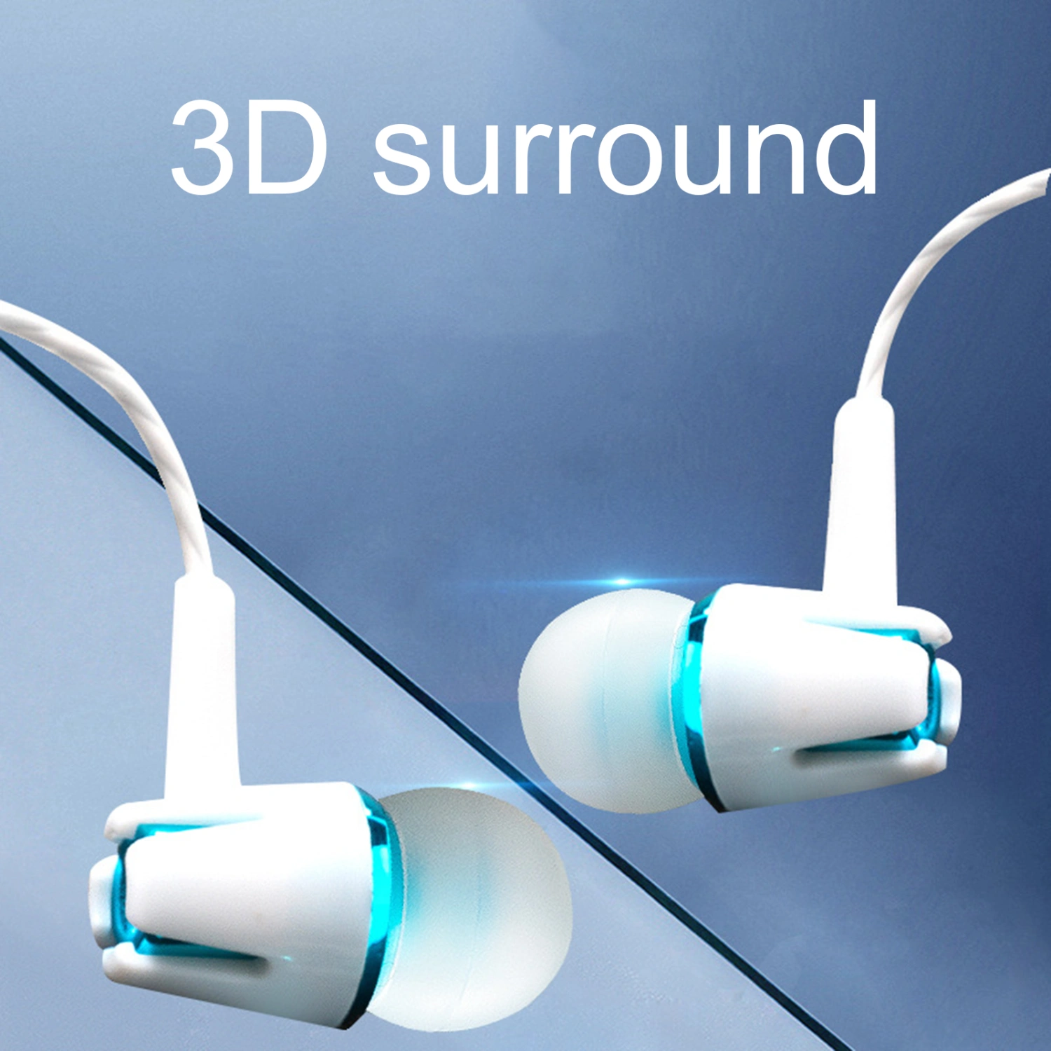 Earbuds Comfortable Noise Reduction Lightweight In-ear Wired Earbuds for Sports