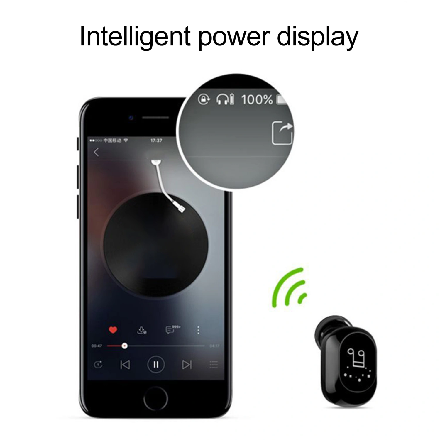 1Pc F911 Mini Bluetooth-compatible 5.0 Handsfree Touch Control Earphone In-ear Earbuds Wireless Headset for Sport