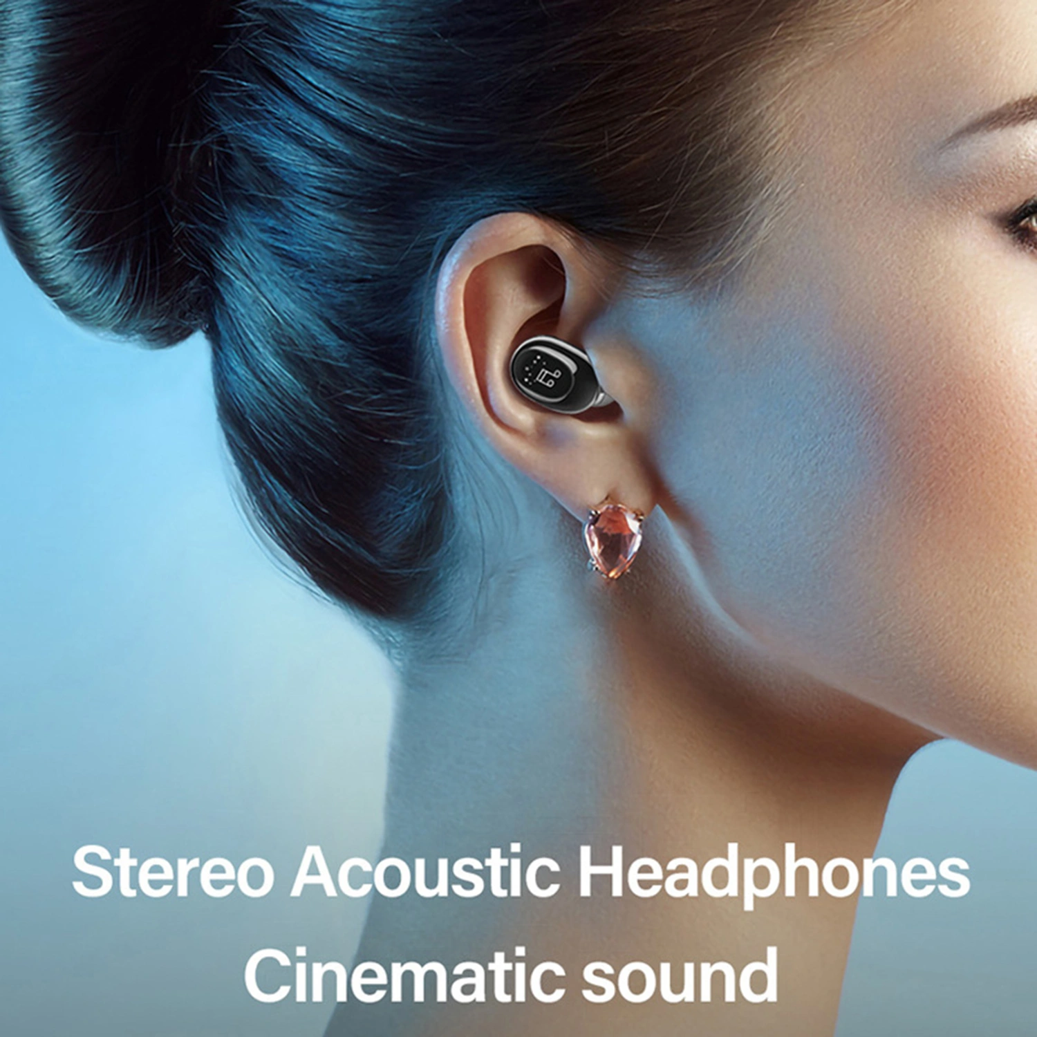1Pc F911 Mini Bluetooth-compatible 5.0 Handsfree Touch Control Earphone In-ear Earbuds Wireless Headset for Sport