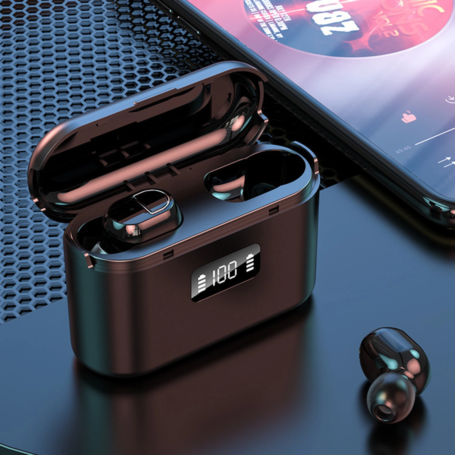 J21 Bluetooth-compatible 5.1 Wireless Mini In-ear Earbuds Earphones for Laptops